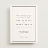 "Engraved names" - Wedding Invitations in Burgundy by Stacey Meacham - Front