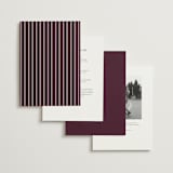 "Engraved names" - Wedding Invitations in Burgundy by Stacey Meacham - Back of Card Options