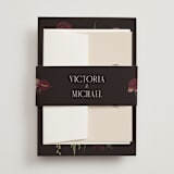 "Romantics" - Wedding Invitations in Merlota by Susan Moyal - Assembled with Belly Band