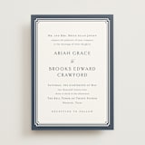 "Ariah" - Wedding Invitations in French Blue by Jennifer Postorino - Front