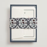 "Ariah" - Wedding Invitations in French Blue by Jennifer Postorino - Assembled with Belly Band