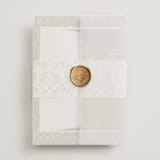 "Vintage Garden" - Wedding Invitations in Forest by Sherley Ferreira - Assembled with Vellum Wrap and Wax Seal