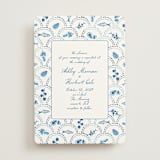 "Positano" - Wedding Invitations in Cerulean by Tamara Hilje - Front