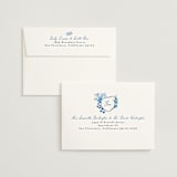 "Positano" - Wedding Invitations in Cerulean by Tamara Hilje - FREE Recipient Addressing