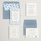 "Positano" - Wedding Invitations in Cerulean by Tamara Hilje - Invitation Suite
