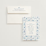 "Positano" - Wedding Invitations in Cerulean by Tamara Hilje - Invitation with Envelope