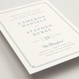 "Fleur Corner" - Wedding Invitations in French Blue by Carolyn MacLaren - Detail