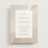 "Gossamer" - Wedding Invitations in Sandstone by Kate Ahn - Front