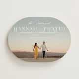 "Mystique" - Wedding Invitations in Linen by Ashley Rosenbaum - Front