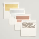 "Mystique" - Wedding Invitations in Linen by Ashley Rosenbaum - Envelope Liner Options