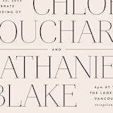 "Landscape" - Wedding Invitations in Champagne by Kelly Schmidt - Close-Up