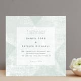 "Elegantly Minimal" - Wedding Invitations in Seafoam by itsjensworld - Front