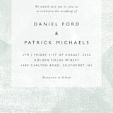 "Elegantly Minimal" - Wedding Invitations in Seafoam by itsjensworld - Close-Up