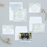 "Elegantly Minimal" - Wedding Invitations in Seafoam by itsjensworld - Invitation Suite