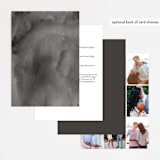 "Styled" - Wedding Invitations in Fog by Pixel and Hank - Back of Card