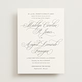 "When I Fall In Love" - Wedding Invitations in Snow Bright by Design Lotus - Front