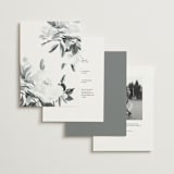 "When I Fall In Love" - Wedding Invitations in Snow Bright by Design Lotus - Back of Card Options