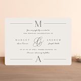 "Classic Monogram" - Wedding Invitations in Cream by Carolyn MacLaren - Front