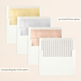 "Classic Monogram" - Wedding Invitations in Cream by Carolyn MacLaren - Envelope Liner Options