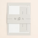 "Classic Monogram" - Wedding Invitations in Cream by Carolyn MacLaren - Assembled