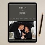 "And here we are" - Wedding Invitations in Marble by Lea Delaveris - FREE Wedding Website