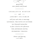 "Together With You" - Wedding Invitations in Noir by Kimberly FitzSimons - Close-Up