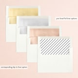 "Together With You" - Wedding Invitations in Noir by Kimberly FitzSimons - Envelope Liner Options