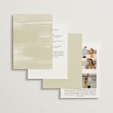 "Floral Splash" - Wedding Invitations in Wheat by Keen Peachy - Back of Card Options