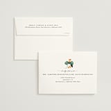 "Floral Splash" - Wedding Invitations in Wheat by Keen Peachy - FREE Recipient Addressing