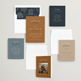 "Modern Traditionalist" - Wedding Invitations in Butterscotch by Morgan Kendall - Invitation Suite