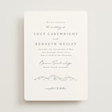 "Mountainview" - Wedding Invitations in Pewter by Sarah Brown - Front