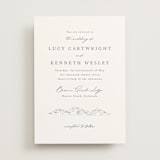 "Mountainview" - Wedding Invitations in Pewter by Sarah Brown - Front