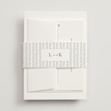 "Mountainview" - Wedding Invitations in Pewter by Sarah Brown - Assembled with Belly Band