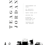 "Urban" - Wedding Invitations in Onyx by Lori Wemple - Close-Up