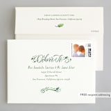 "Growing Ampersand" - Wedding Invitations in Ivory by Laura Bolter - FREE Recipient Addressing