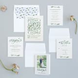 "Growing Ampersand" - Wedding Invitations in Ivory by Laura Bolter - Invitation Suite