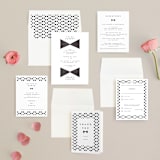 "Beau tied" - Wedding Invitations in Tuxedo by Gwen Bedat - Invitation Suite