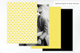 "On A Slant" - Wedding Invitations in Sunshine by Alaina Cherup - Back of Card Options