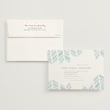 "Arrow Head" - Wedding Invitations in Sky by Erin Hodges - Invitation with Envelope