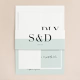 "So Fresh" - Wedding Invitations in Mint by Stacey Meacham - Assembled