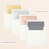 "Wildflower Crest" - Wedding Invitations in Navy by Alethea and Ruth - Envelope Liner Options