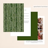 "Mountain View" - Wedding Invitations in Pine Green by Ariel Rutland - Back of Card