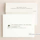 "Mountain View" - Wedding Invitations in Pine Green by Ariel Rutland - FREE Recipient Addressing