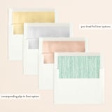 "Mountain View" - Wedding Invitations in Pine Green by Ariel Rutland - Envelope Liner Options