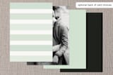 "Read Between the Lines" - Wedding Invitations in Ombre Mint by Lauren Chism - Back of Card
