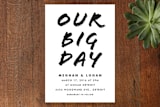 "Big Mod" - Wedding Invitations in Midnight by Snow and Ivy - Front