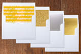 "Big Mod" - Wedding Invitations in Midnight by Snow and Ivy - Envelope Liner Options