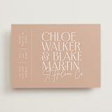 "Overlap" - Wedding Invitations in Terracotta by Kelly Schmidt - Front
