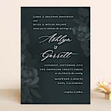 "Peaceful Garden" - Wedding Invitations in Deep Sea by Jill Means - Front