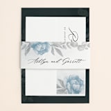 "Peaceful Garden" - Wedding Invitations in Deep Sea by Jill Means - Assembled